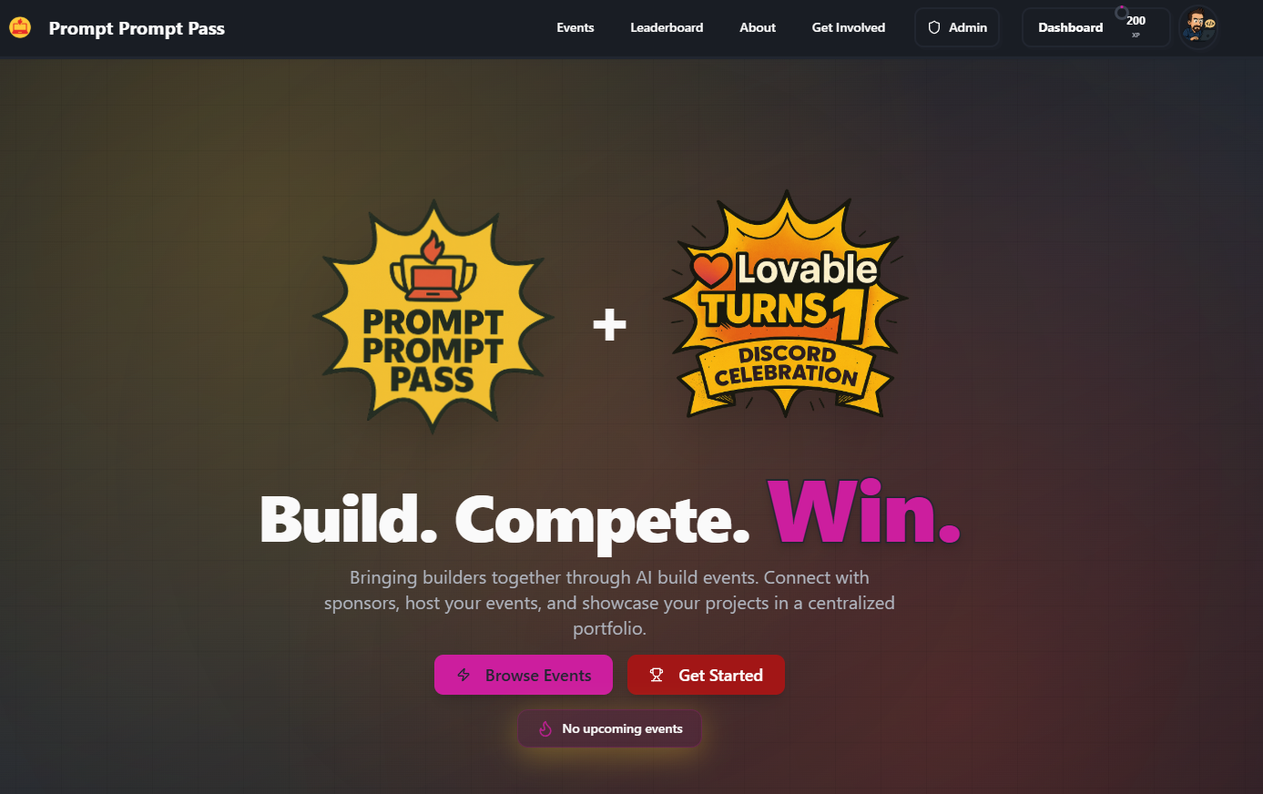 PromptPromptPass platform screenshot