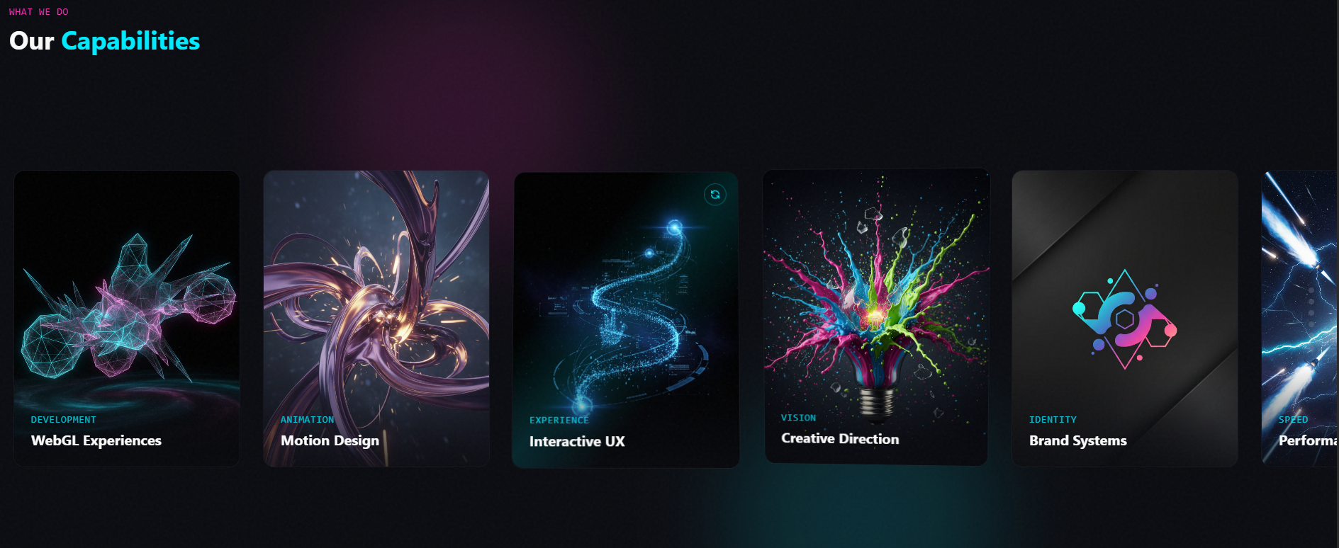 Visual Scroll Ideas experience screenshot